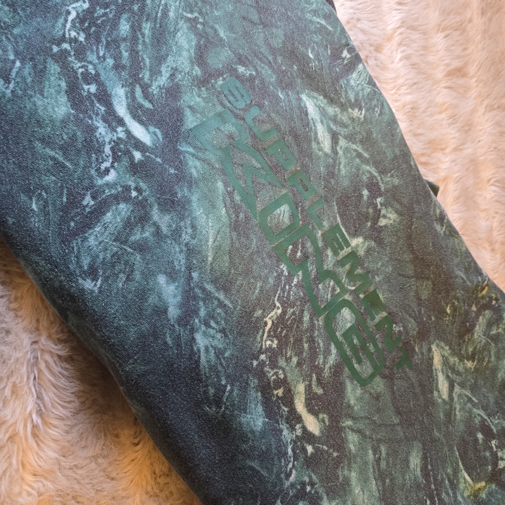 Green Marble Mens Hoodie